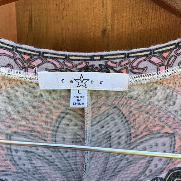 Fever Top Size L Boho Summer Of Love Style Hippie Tribal Pullover - Picture 2 of 13